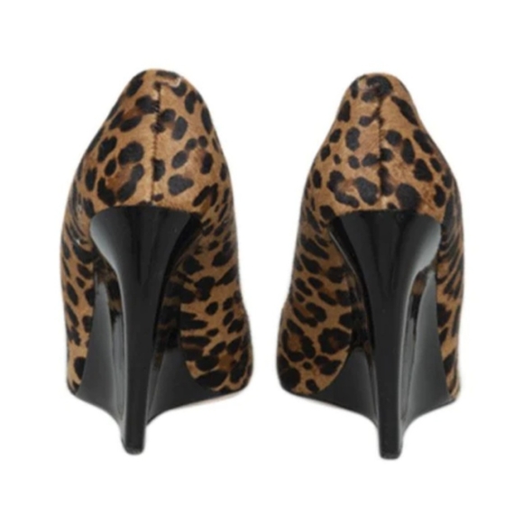 Never Worn Jimmy Choo Pony Style Calfskin Wedges - Picture 2 of 6